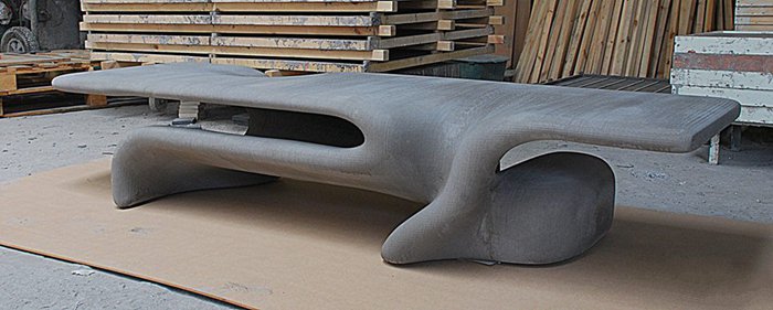 用紙材料3D打印實現高難度的混凝土造型