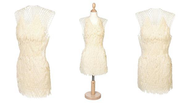 3D打印衣服越來越普遍 服裝設計專業(yè)學生3D打印裙子_e鍵3D打印服務