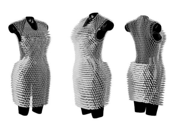 3D打印衣服越來越普遍 服裝設計專業(yè)學生3D打印裙子_e鍵3D打印服務