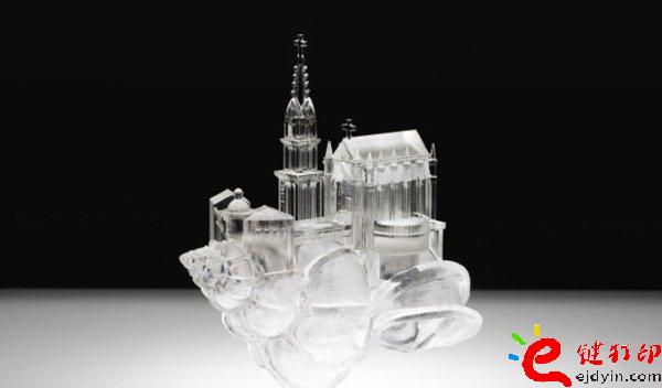 3D打印個(gè)性化私人訂制 藝術(shù)家 Aki Inomata 3D打印的在一個(gè)寄居蟹殼上的日本結(jié)婚教堂