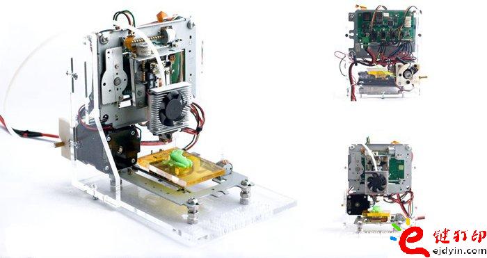 牛逼高手大神在民間 僅60美元的DIY回收廢舊電子元件3D打印機(jī)