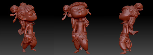 哪吒手辦3D打印2